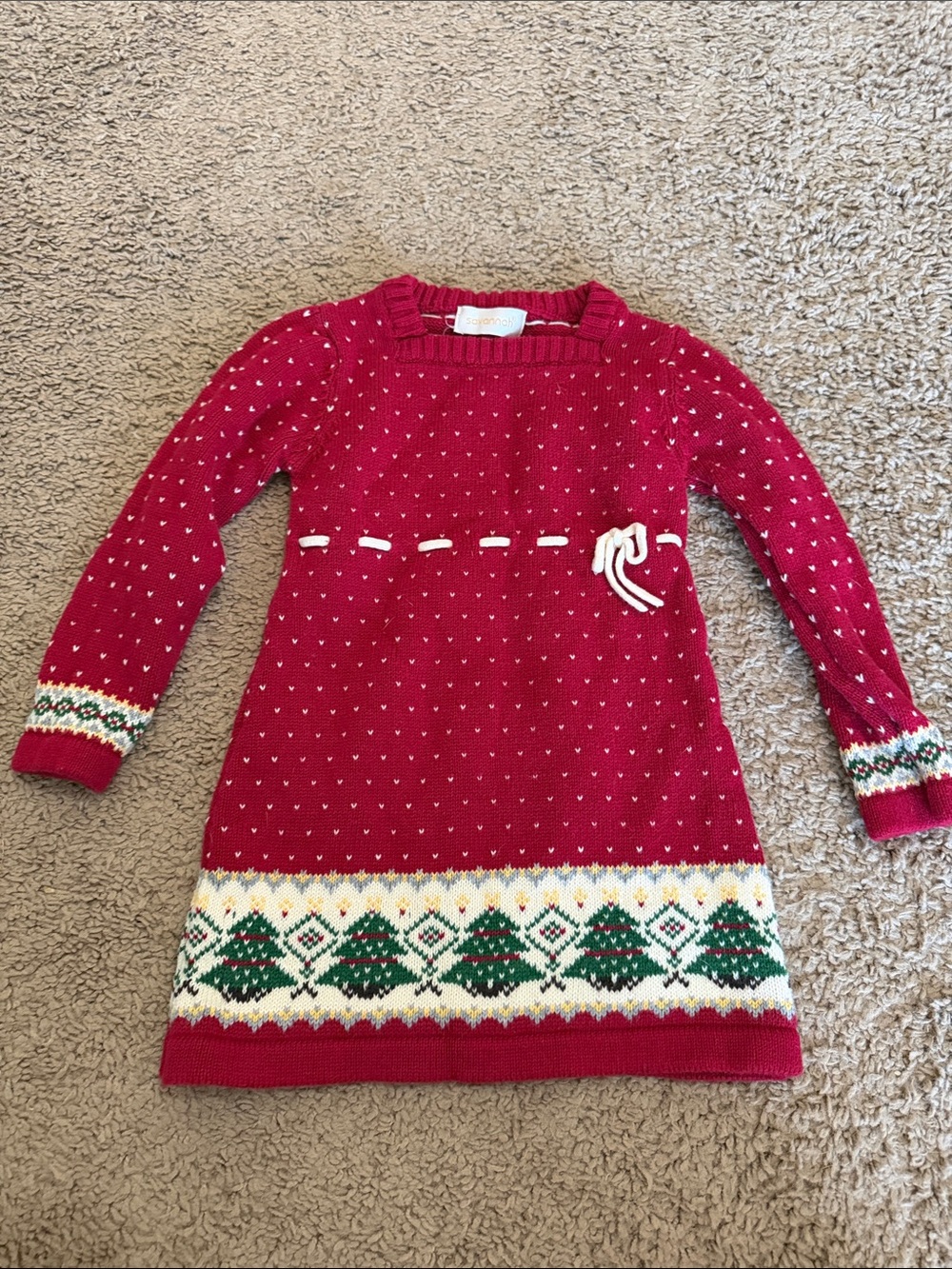 Red Knit Holiday Dress size 12 months